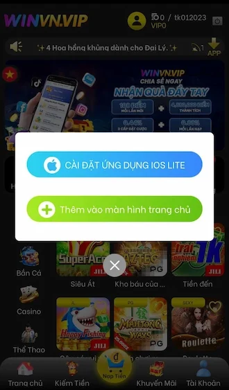 App iOS WinVN – Tải Ứng Dụng Cá Cược Cho iPhone